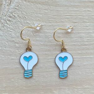 Gold Plated Edison Lightbulb Earrings